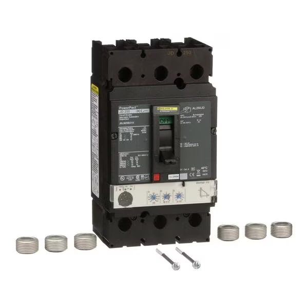 PowerPact J-Frame breaker, Micrologic 3., 250 A, 600V AC, 3 Pole, Unit Mount Lug Mounting Style, SQUARE D, Mfr# JDL36250U31X