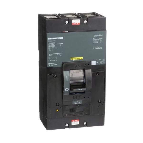 LH MOLDED CASE CIRCUIT BREAKER, 600VAC/2, 400 A, 3 Pole, Unit Mount Mounting Style, SQUARE D, Mfr# LHL36400MB