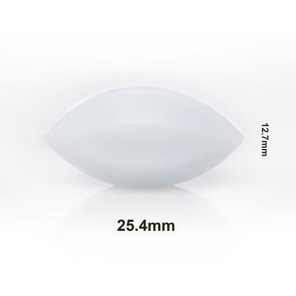 Bel-Art Spinbar Teflon Elliptical Magnetic Stir Bar: 25.4x12.7mm, White, Bel-Art, Mfr#: F37130-0001