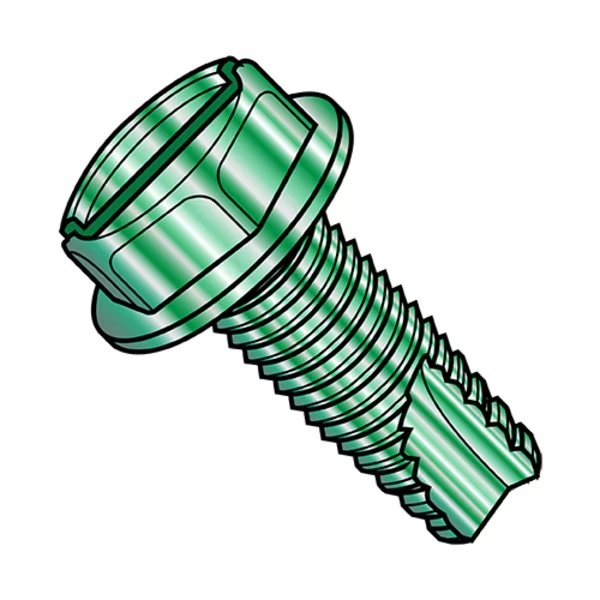 Thread Cutting Screw, #8-32 x 3/8 in, Zinc Plated Steel Hex Head Slotted Drive, 10000 PK, EnjoyTool select, Mfr# 08063SWG