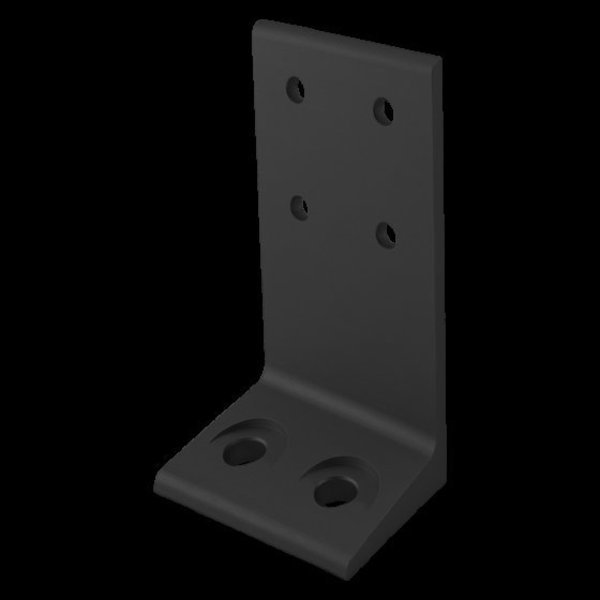 Blk 40S 80mm Floor Mt Economy Anchor Ft, 80/20, Mfr# 40-2417-BLACK