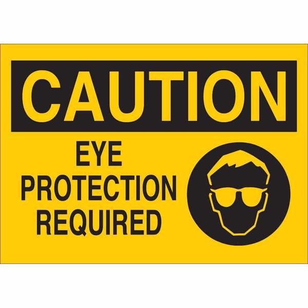 Caution Sign, Height: 7 in, Brady, Mfr#: 122557