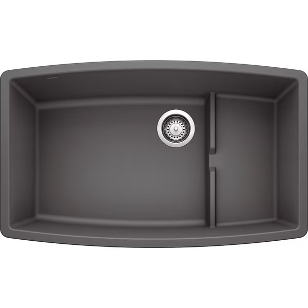 Performa Cascade Silgranit Undermount Kitchen Sink - Cinder, BLANCO, Mfr# 441476