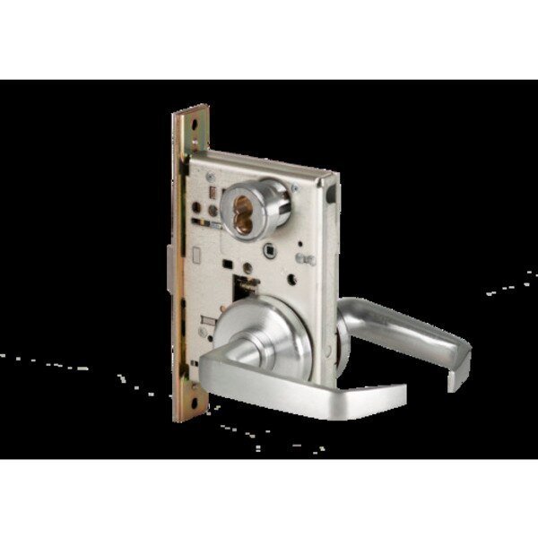 Mortise 45H Lock, Office, Lever, Rose, Satin Stainless, RH, BEST, Mfr# 45H7A15H630RH