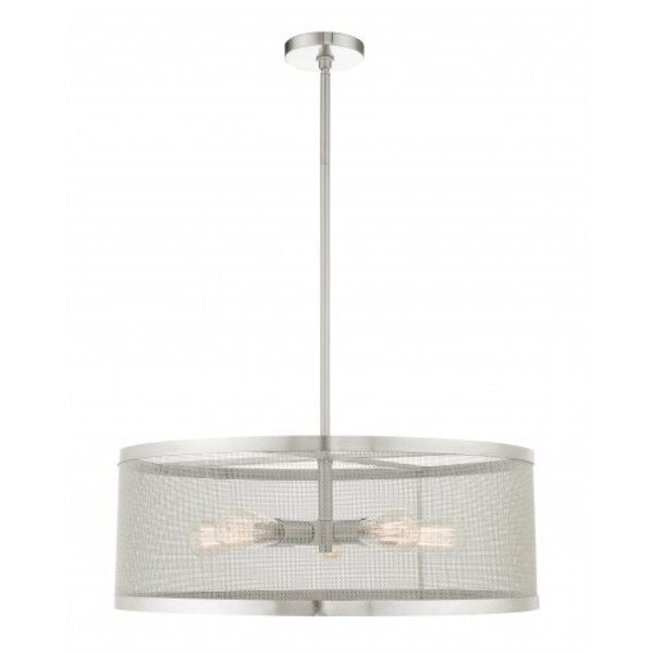 Brushed Nickel Chandelier, 5 Light, Livex Lighting, Mfr#: 46215-91