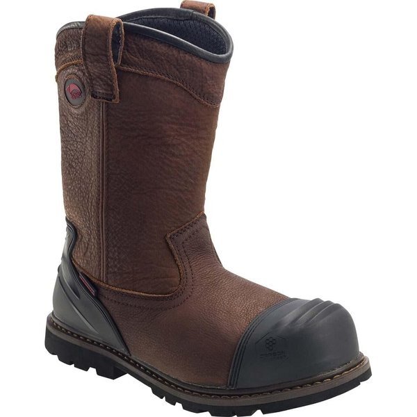 Size 11 Men's Wellington Boot Composite Work Boot, Brown, AVENGER SAFETY FOOTWEAR, Mfr# A7876
