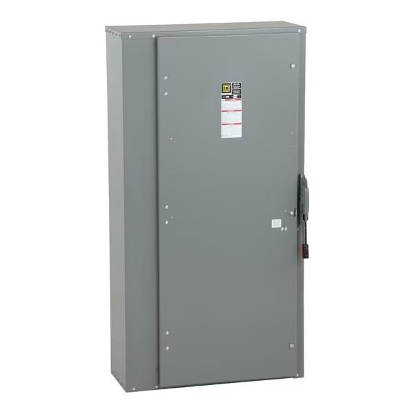 Fusible Single Throw Safety Switch, Heavy Duty, 600V AC/DC, 3PST, SQUARE D, Mfr# H367N