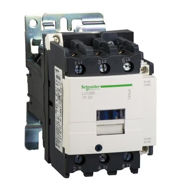 IEC Magnetic Contactor, 3 Poles, 24 V DC, 80 A, SCHNEIDER ELECTRIC, Mfr# LC1D806BD