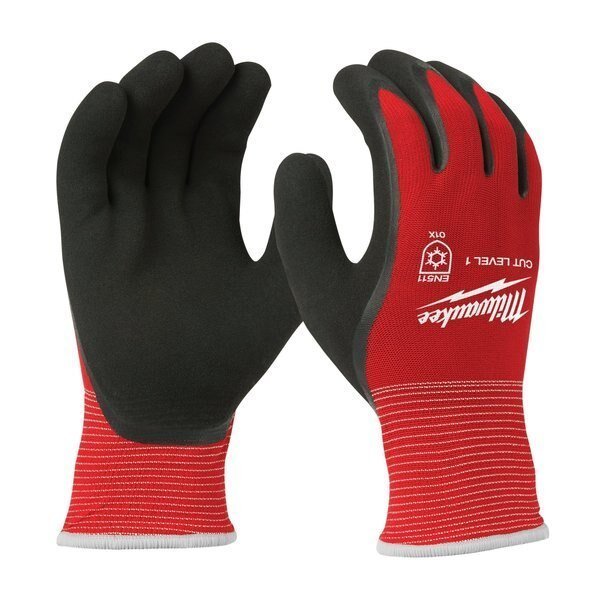 Cut Level 1 Winter Insulated Dipped Gloves - Medium (12 Pairs), MILWAUKEE TOOL, Mfr# 48-22-8911B