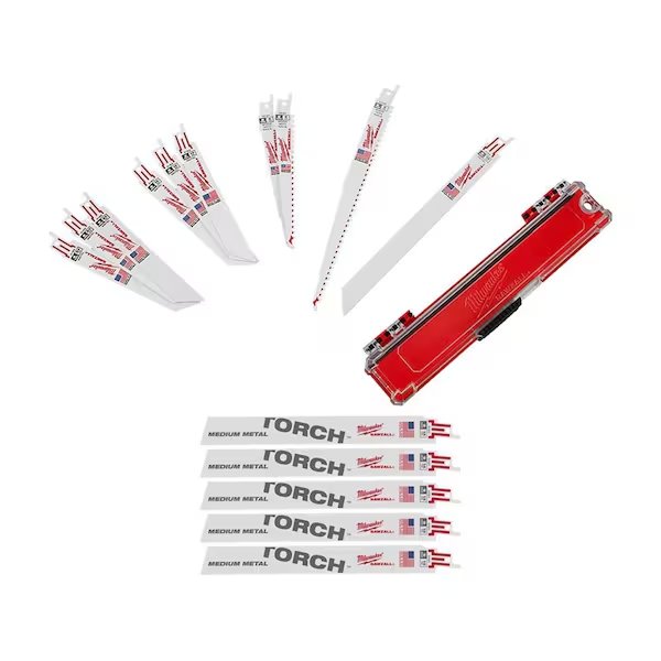 Recip Saw Blade Set, w/5PK Blade set, MILWAUKEE TOOL, Mfr# 49-22-1110, 48-00-5787