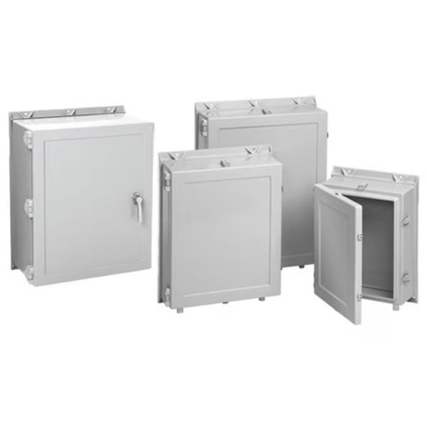 Hinge-Cover with 3-Point Latch or Quick-Release Latches, Type 4X, 24.2, Nvent Hoffman, Mfr#: A24H2016GQRLP
