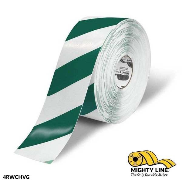 Tape, Wht, Green Chevrons, 4