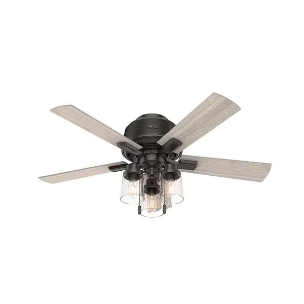 Low Profile Ceiling Fan, 44 in. Blade Dia., Single Phase, 120, HUNTER, Mfr# 50327