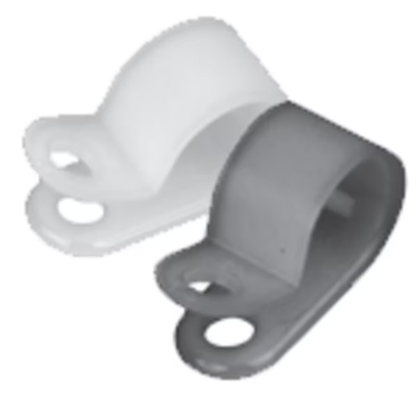 Nylon Clamp, Natural 1/4
