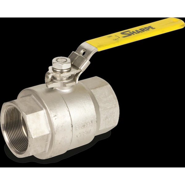 Manual 2-Way Ball Valve, NPT, Carbon Steel, Sharpe Valves, Mfr#: 4353009980