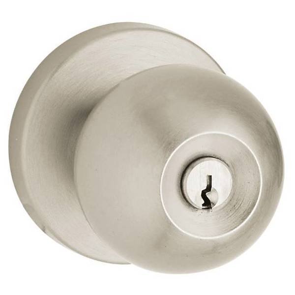 Full Dummy Door Knobs Lifetime Satin Nickel, BALDWIN ESTATE, Mfr# 5215.056.FD