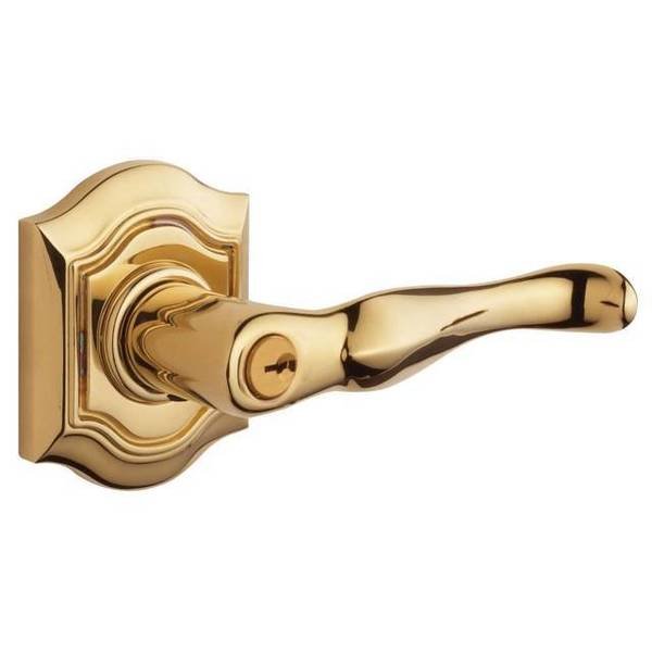 Entry Door Levers Unlacquered Brass, BALDWIN ESTATE, Mfr# 5241.031.RENT