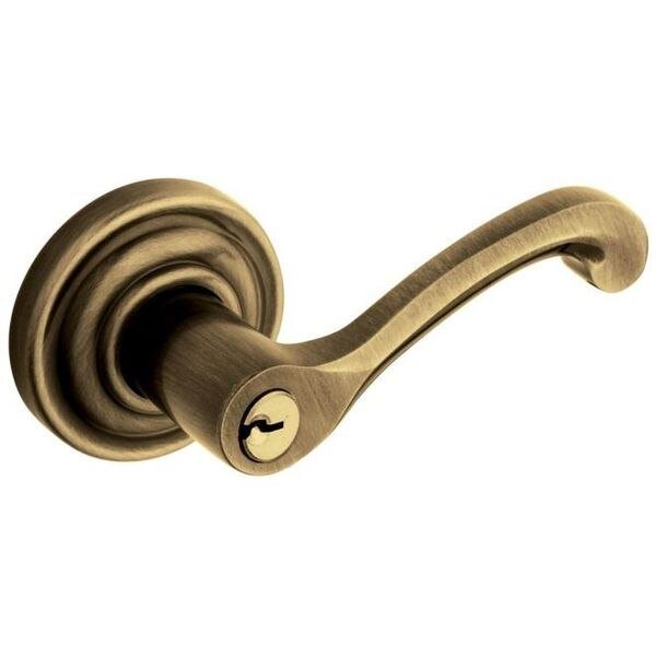Entry Door Levers Antique Brass, BALDWIN ESTATE, Mfr# 5248.050.LENT