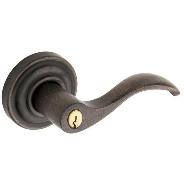 Entry Door Levers Distressed Oil Rubbed Bronze, BALDWIN ESTATE, Mfr# 5255.402.LENT