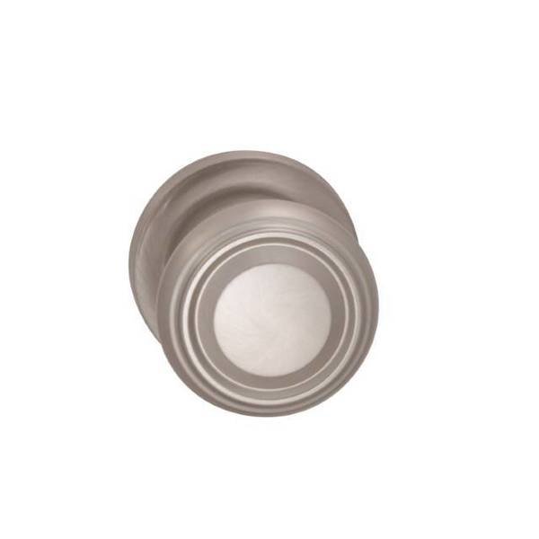 Single Dummy 565 Knob with Traditional Rose Satin Nickel, OMNIA, Mfr# 565TD/0.SD15