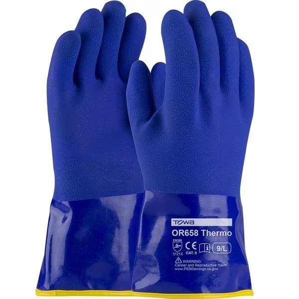 Cold Protection Gloves, Interlock/Terry Cloth Lining, L, 12PK, PIP, Mfr# 58-8658DL/L