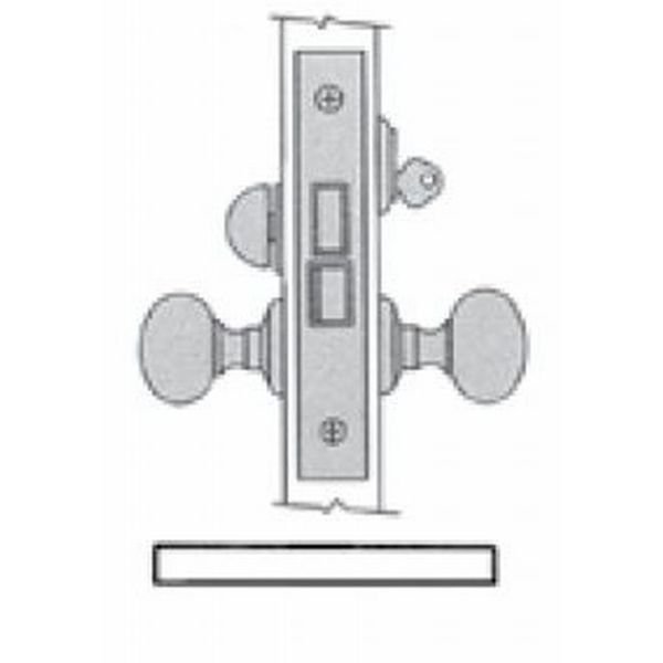Entry Storeroom Handlesets Vintage Brass, BALDWIN ESTATE, Mfr# 6010.033.R
