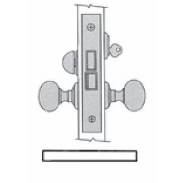 Entry Storeroom Handlesets Bright Chrome, BALDWIN ESTATE, Mfr# 6010.260.LRLS
