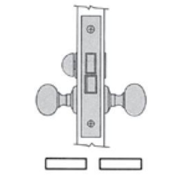 Privacy Handlesets Bright Chrome, BALDWIN ESTATE, Mfr# 6055.260.LLS