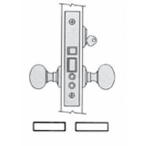 Corridor Office Handlesets Satin Brass with Brown, BALDWIN ESTATE, Mfr# 6060.060.LLS
