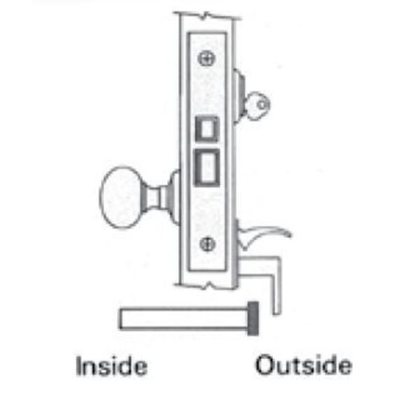 Utility Room Handlesets Lifetime Brass, BALDWIN ESTATE, Mfr# 6066.003.LR