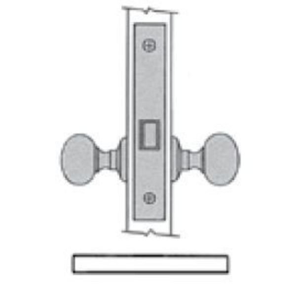 Passage Handlesets Lifetime Satin Nickel, BALDWIN ESTATE, Mfr# 6110.056.L