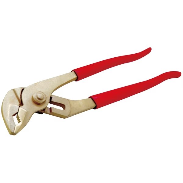 Non Sparking Groove Joint Pliers, 250mm/10in, Beryllium Copper, CS UNITEC, Mfr# EX604-10B
