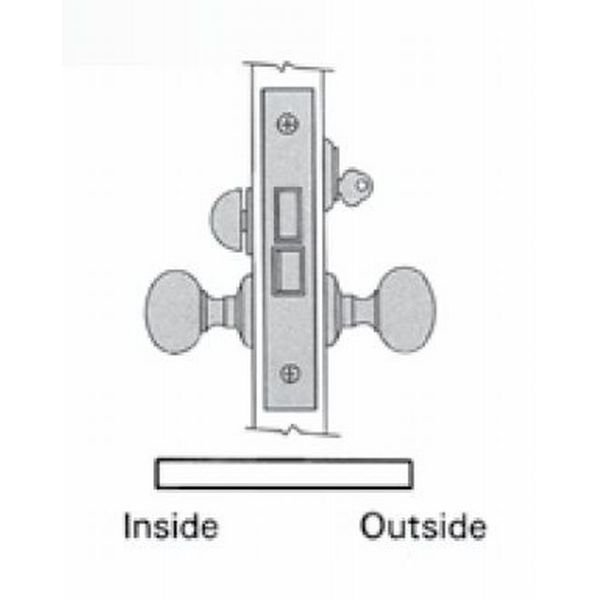 Entry Storeroom Handlesets Lifetime Brass, BALDWIN ESTATE, Mfr# 6310.003.LRLS
