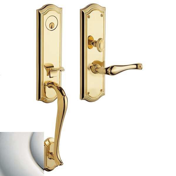 Entry Handlesets Lifetime Bright Nickel, BALDWIN ESTATE, Mfr# M522.055.LENT
