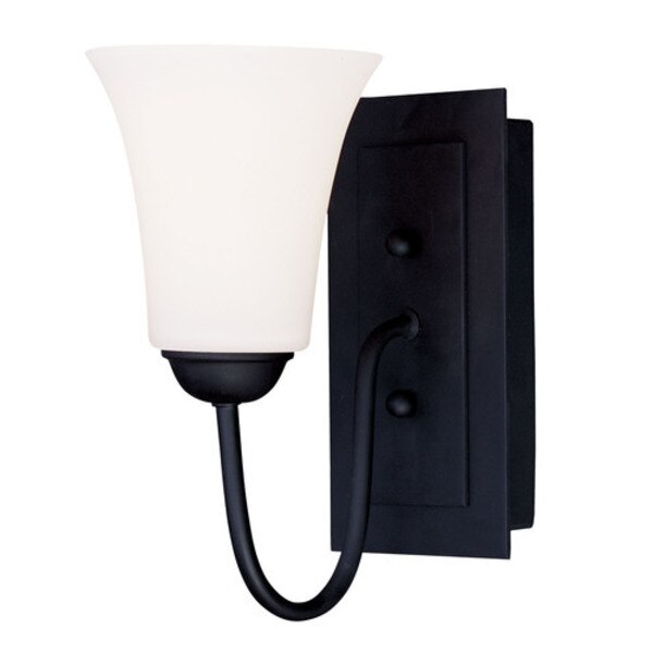 Ridgedale 1 Light Black Wall Sconce, LIVEX LIGHTING, Mfr# 6481-04