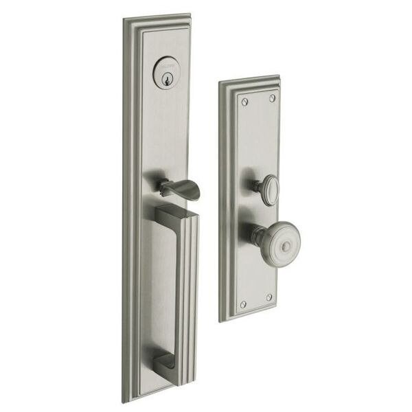 Entry Handlesets Lifetime Satin Nickel, BALDWIN ESTATE, Mfr# 6542.056.ENTR