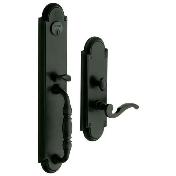 Entry Handlesets Satin Black, BALDWIN ESTATE, Mfr# 6544.190.RENT