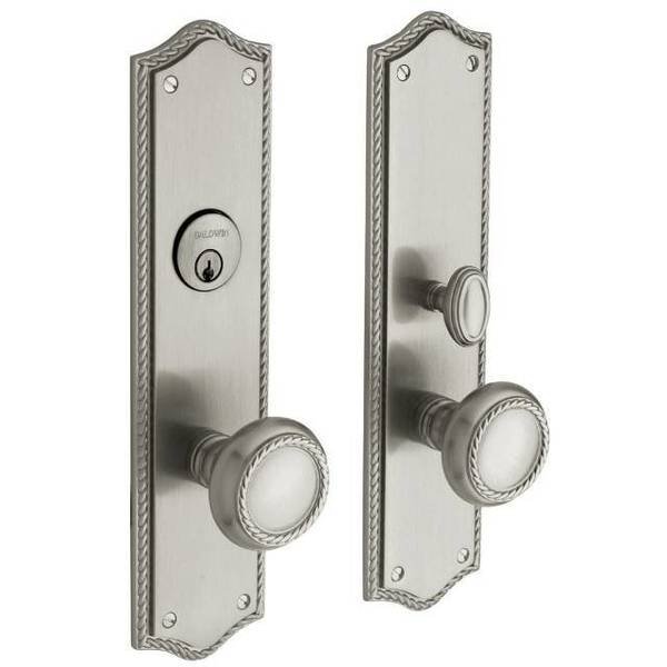 Full Dummy Handlesets Lifetime Satin Nickel, BALDWIN ESTATE, Mfr# 6554.056.FD