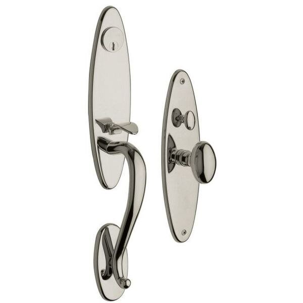Entry Handlesets Lifetime Bright Nickel, BALDWIN ESTATE, Mfr# 6573.055.ENTR