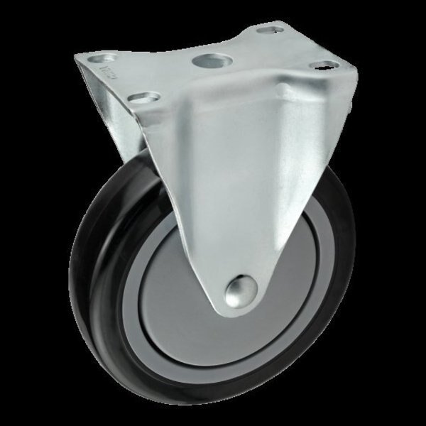 Dlx Flng Mt Rigid Caster W/O Brake 127mm, 80/20, Mfr# 65-2336
