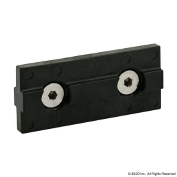 Double Keyed Black Bearing Pad 10 S, 80/20, Mfr#: 6793