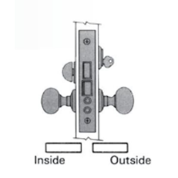 Entry Handlesets Unlacquered Brass, BALDWIN ESTATE, Mfr# 6800.031.LDT