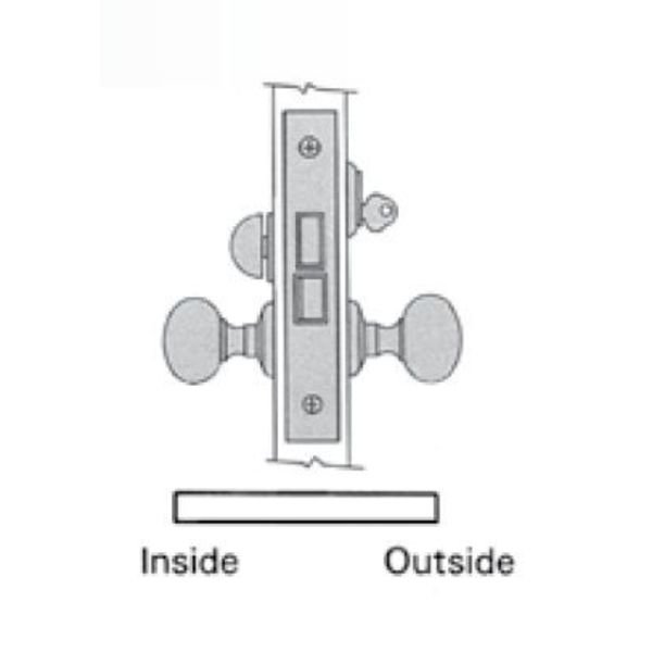 Entry Handlesets Oil Rubbed Bronze, BALDWIN ESTATE, Mfr# 6812.102.LR
