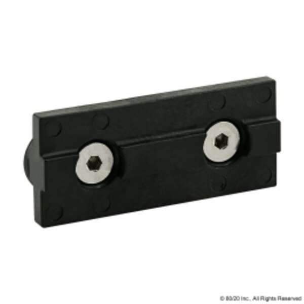 Double Keyed Wear Pads Uni Black 15 S, 80/20, Mfr# 6893