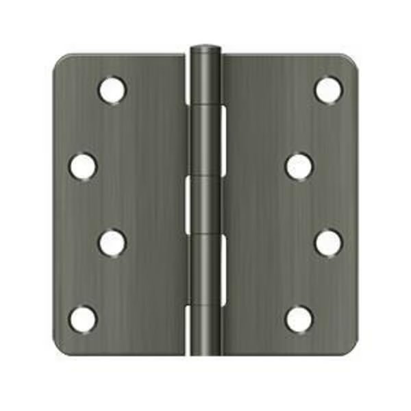 Antique Nickel Door and Butt Hinge, Deltana, Mfr#: S44R415A