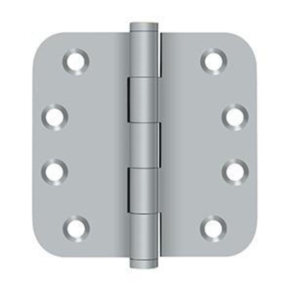Satin Chrome Door and Butt Hinge, DELTANA, Mfr# DSB4R526D