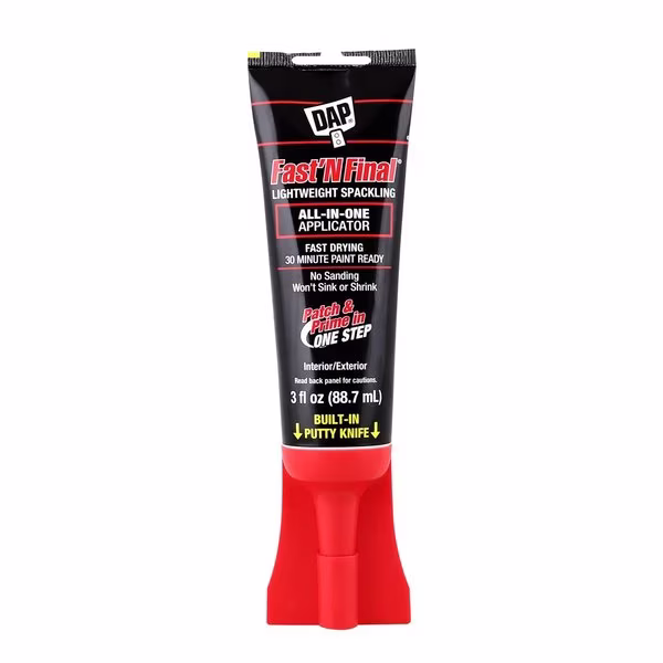 Fast N Final Knife Cap Tube 3 fl oz, PK6, 3 fl oz, White, Dap, Mfr#: 7079812321