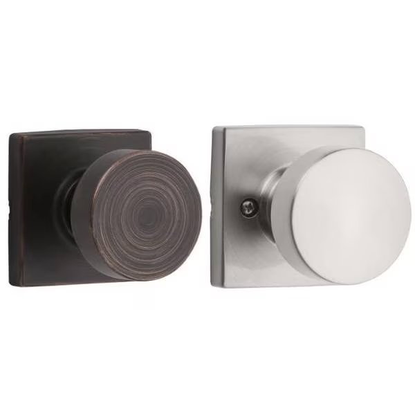 Pismo Knob w/Square Rose Passage Lock, Kwikset, Mfr#: 720PSKSQT-11P15