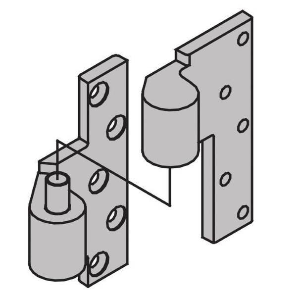 Aluminum Painted Pivot 7244INTSP28, Ives, Mfr#: 7244INTSP28