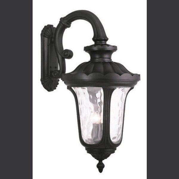 Oxford 4 Light Black Outdoor Wall Lantern, LIVEX LIGHTING, Mfr# 78701-04